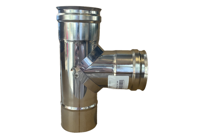 Teu Inox Cazan Peleti+Garnituri Neizolat 90* D80