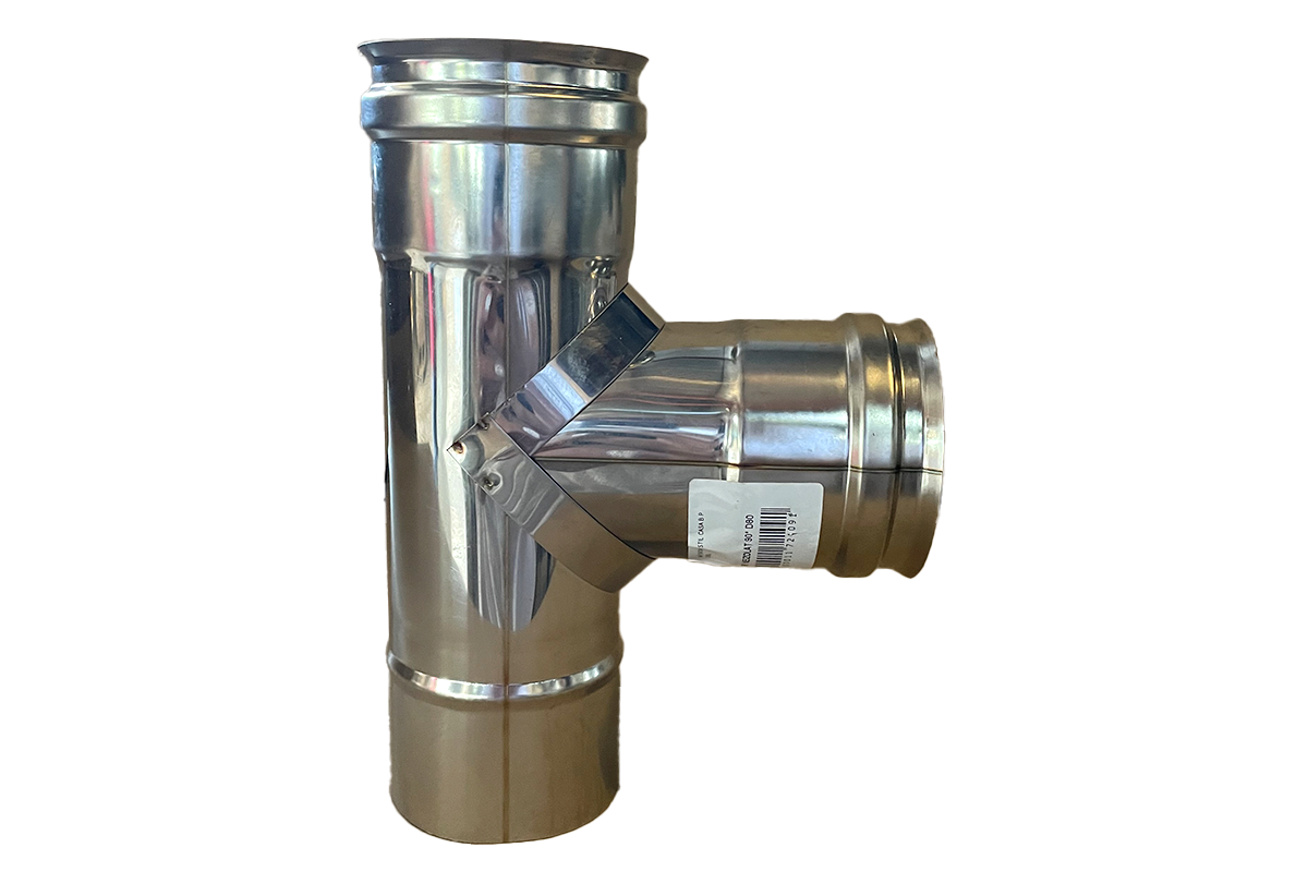 Teu Inox Cazan Peleti+Garnituri Neizolat 90* D80