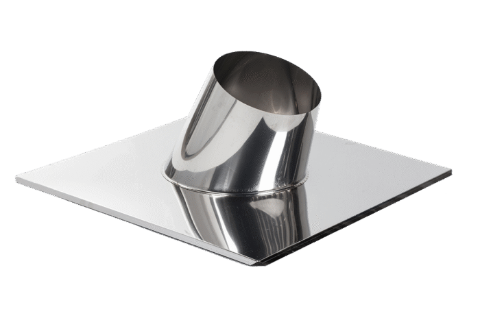 Trecere Acoperis Inox 30-45* D370